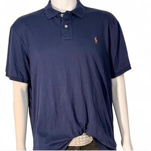 Polo by Ralph Lauren Men's Deep Blue Polo Shirt